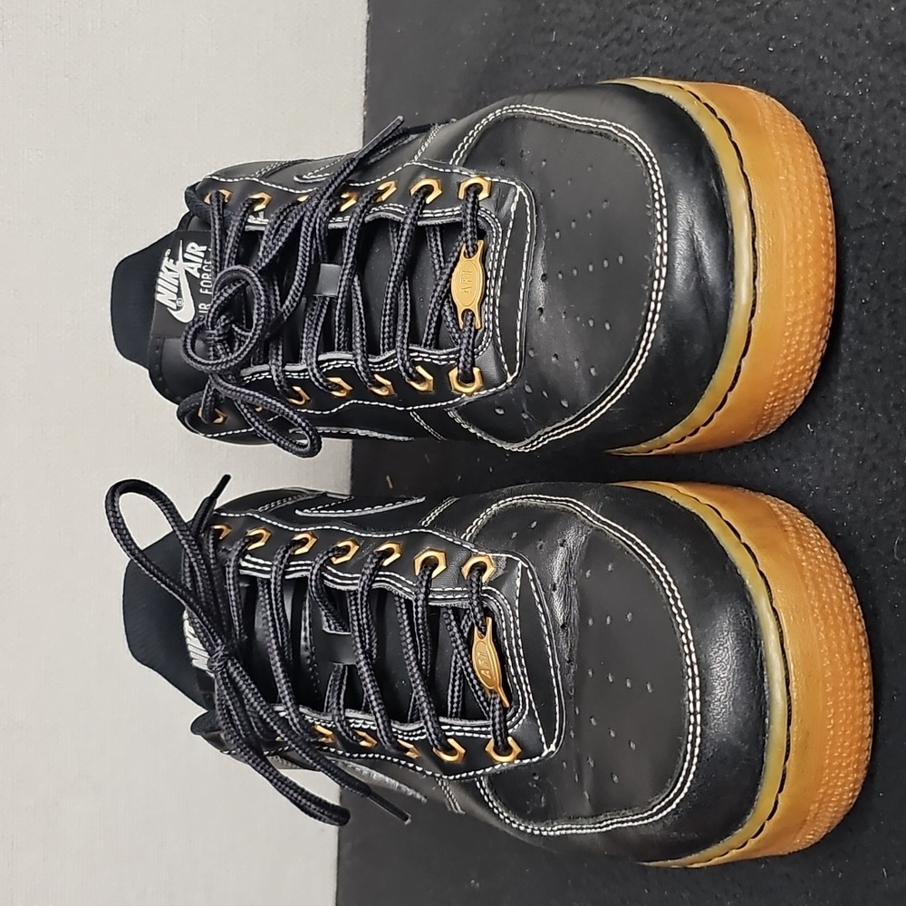 NIKE AF1 BLACK WITH GUM SOLE BFPM-01-107 - Picture 2 of 13